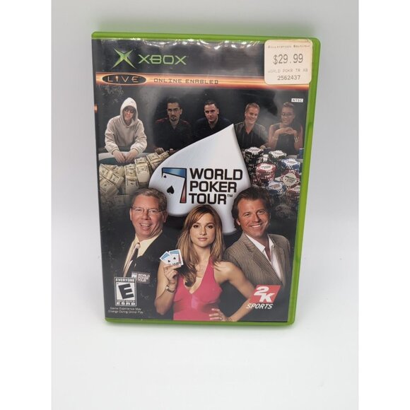World Poker Tour Microsoft Xbox Original OG Includes Manual - Picture 1 of 3